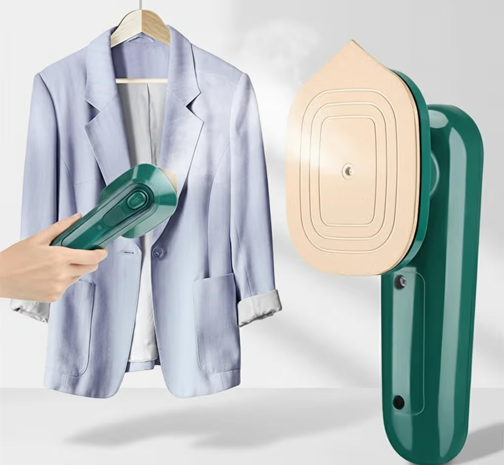 GharTech Mini Portable Steam Iron – Handheld Garment Steamer Dry & Wet Ironing