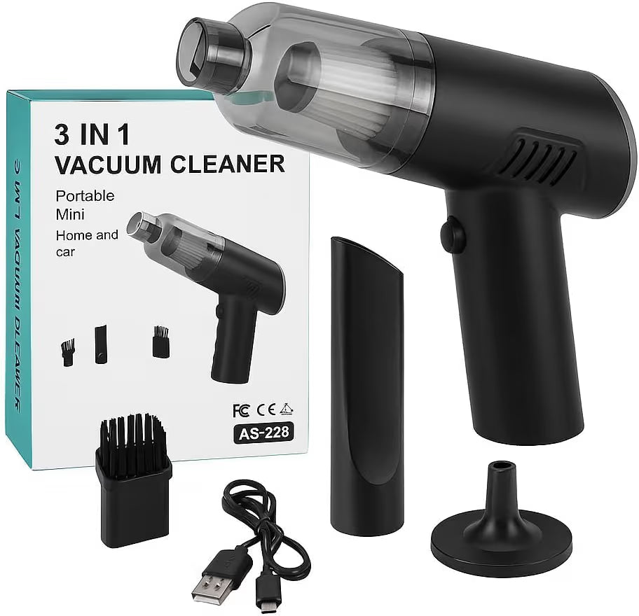 GharTech 3-in-1 Vacuum Cleaner – Cordless Wet & Dry with Blower for Car & Home