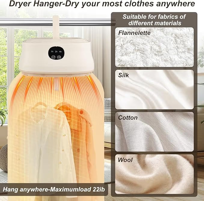 GharTech Electric Mini Cloth Dryer – Fast Dry T-Shirts, Jeans & More