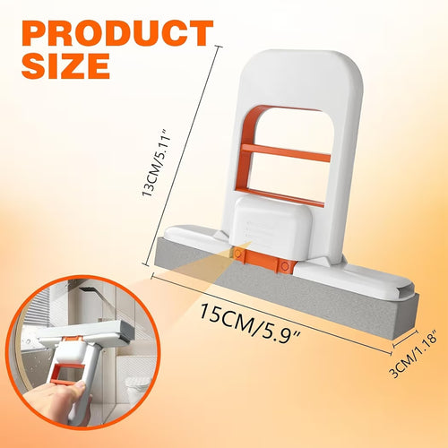 GharTech Mini Foldable Desktop Mop – Self-Squeeze Sponge Wet & Dry